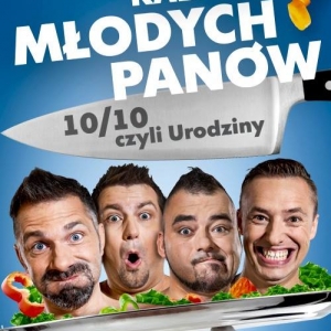 Kabaret Młodych Panów, plakat na 10-lecie działalności / projekt Tomasz Soluch