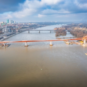 budowa Mostu na Pragę / klient Budimex / agencja ArtGroup
